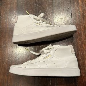 Adidas Mid rise White high top Sneakers